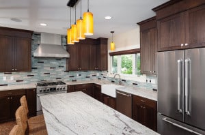 Kitchen by Byron Kellar and Mary Miksch seen on job tour.