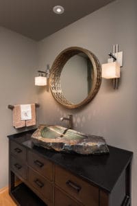 Basin made from natural stone Basin made from natural stone