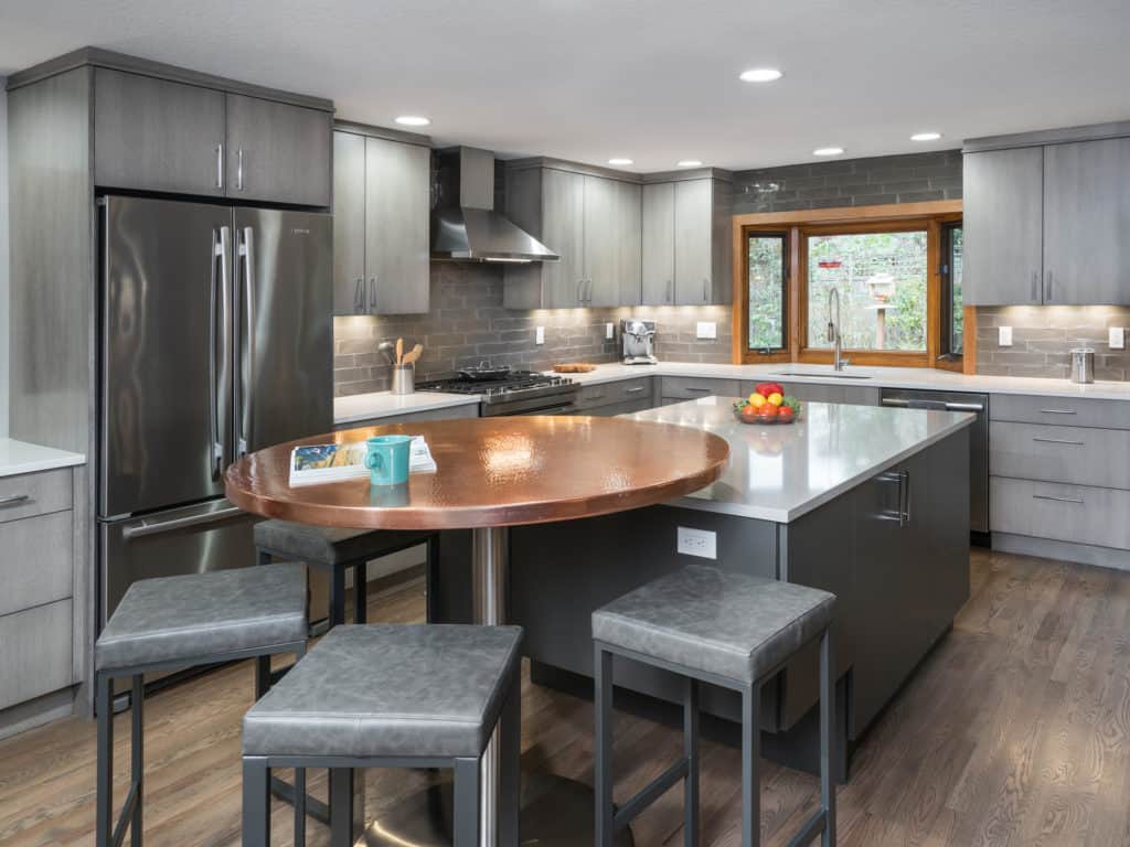 Massive prep and storage area in this kitchen island