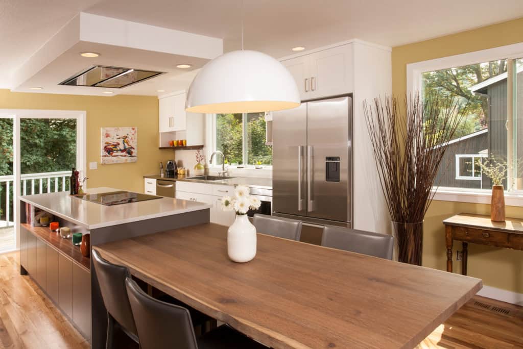 Neil Kelly updated this mid-century modern kitchen during a kitchen remodel