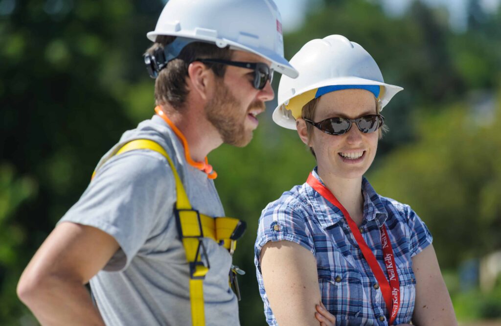Local contractors and local designers work together for Neil Kelly to install solar panels