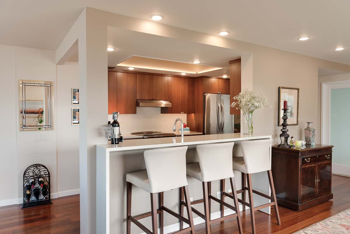 small kitchen serving table