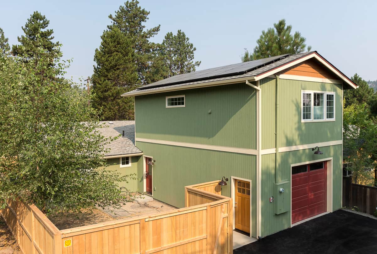 Solar panel installation, Bend addition construction