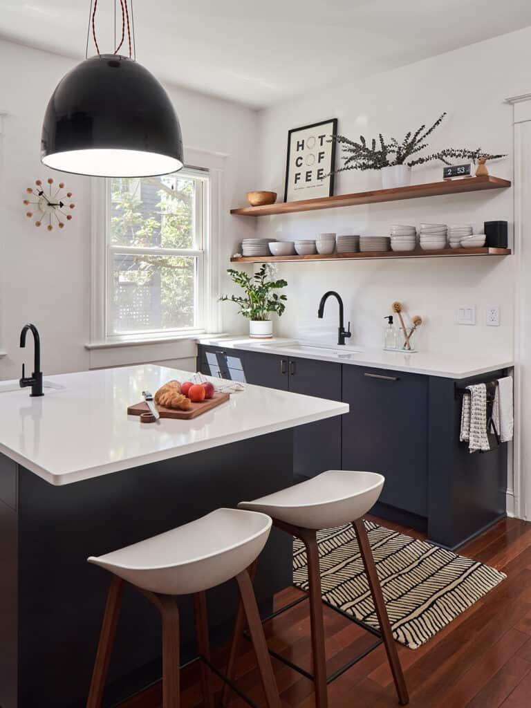 Small Transitional Kitchen in Portland Oregon remodeled by Neil Kelly