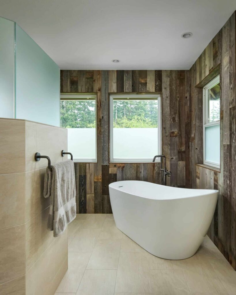 Southwest Washington Rustic Bathroom Retreat