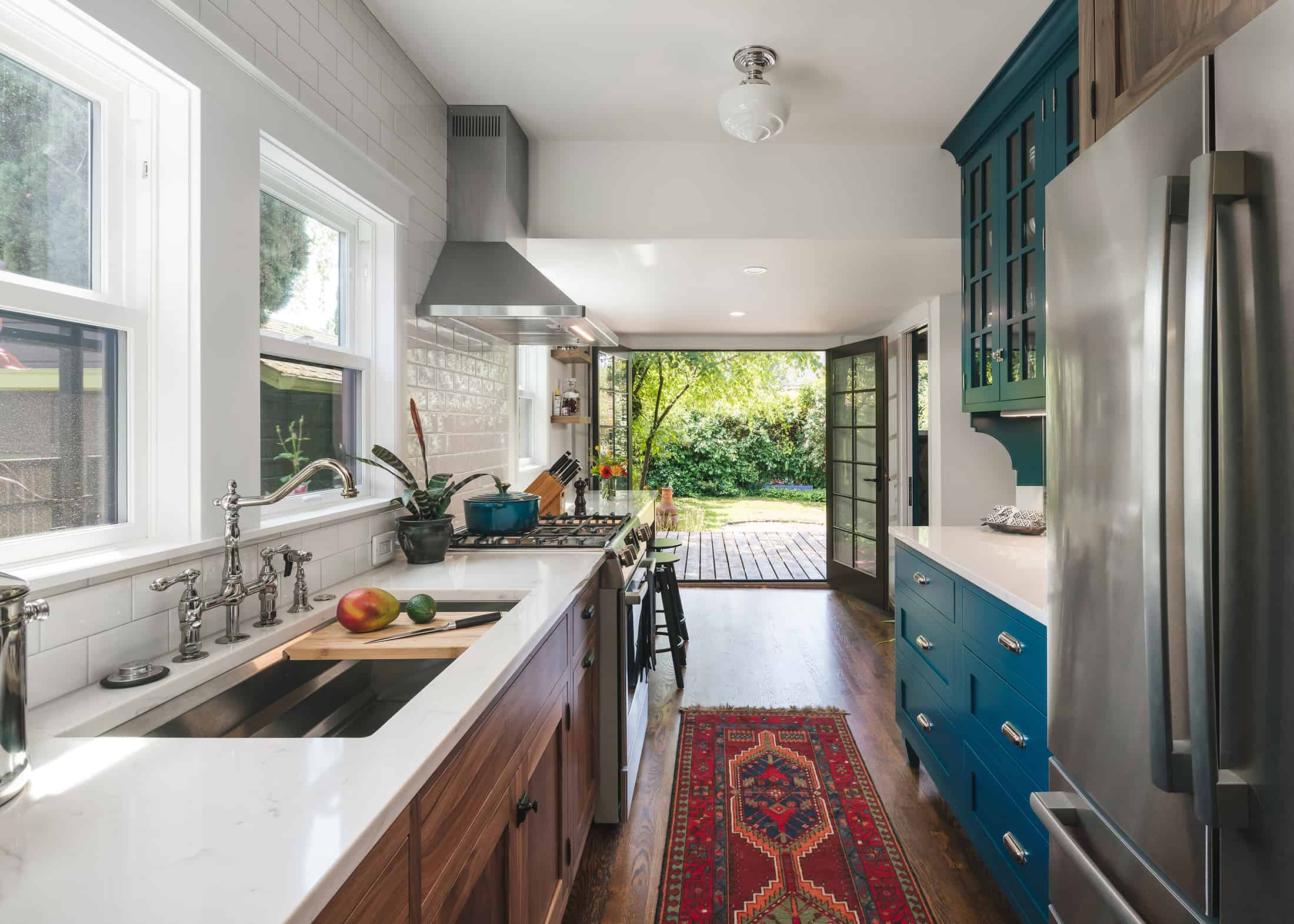 Portland, Oregon kitchen featuring aspects of Biophilic Design