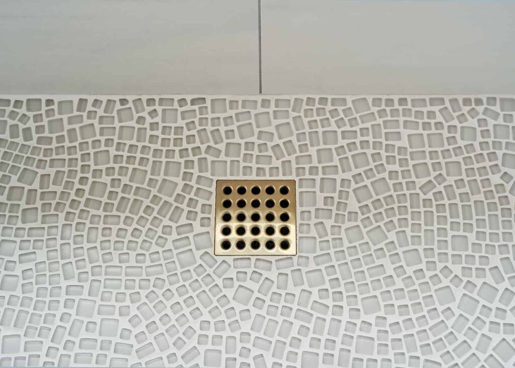 Vancouver Primary Bath and Wetroom including walk-in shower with custom bath tile .