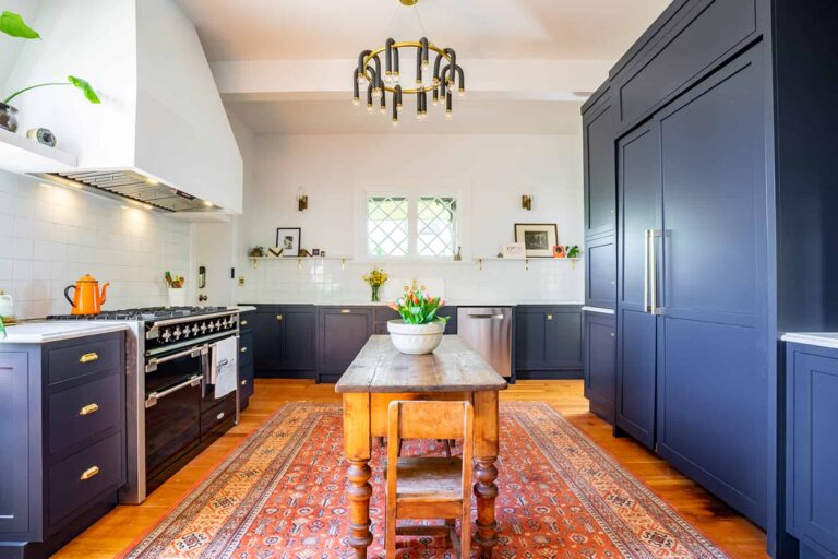 Eclectic vintage Seattle kitchen renovation.