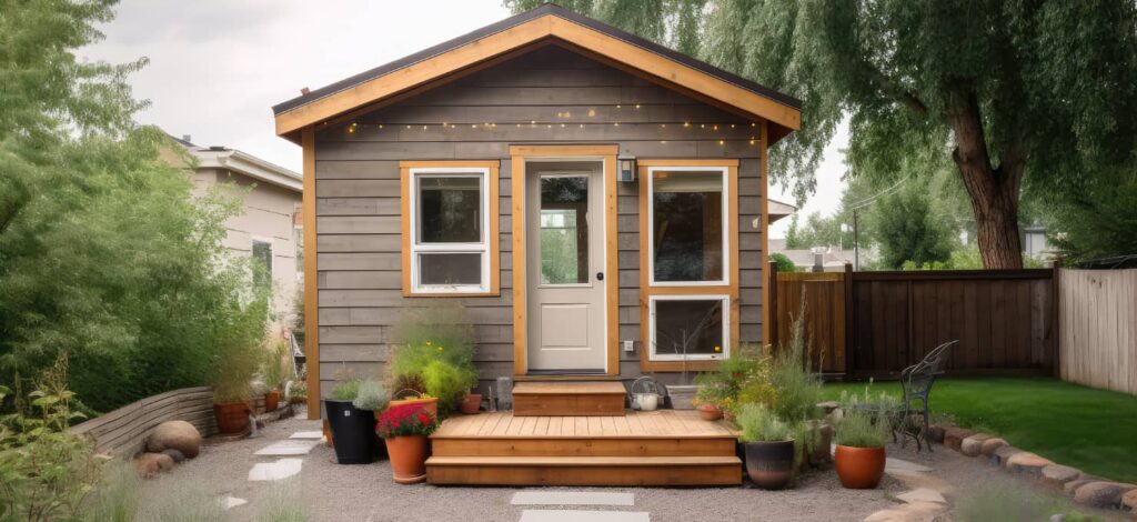 Accessory dwelling unit in backyard of main home