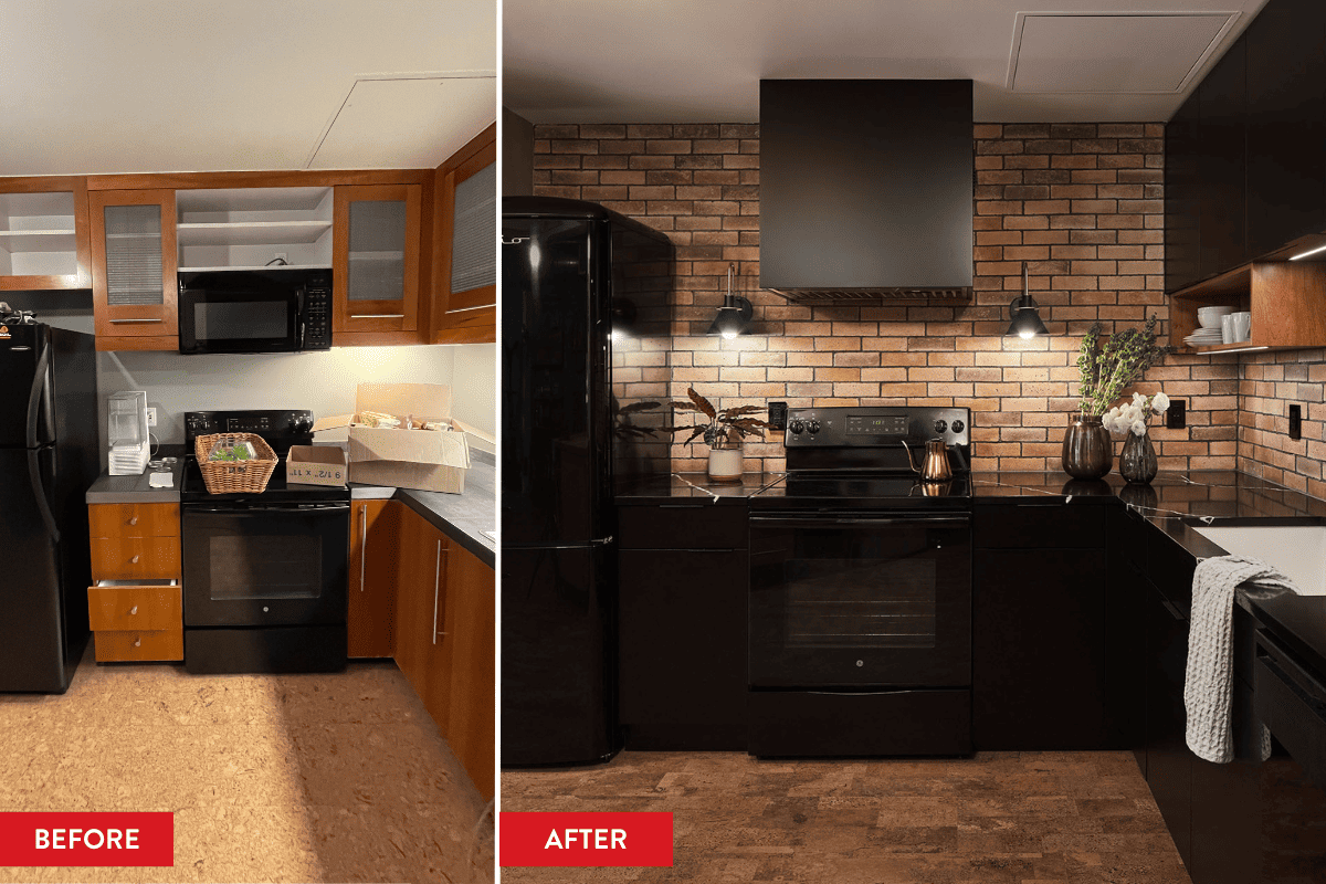Before and after condo kitchen remodeling in northwest portland oregon
