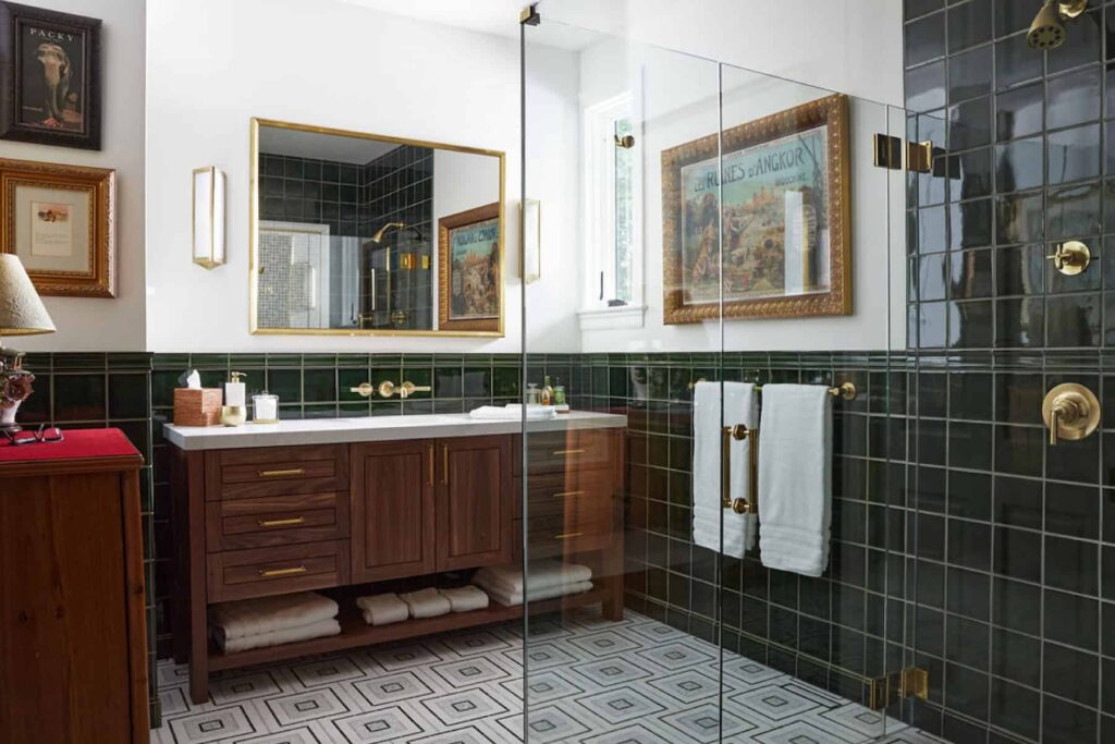 Double sink vanity from Signature Custom Cabinetry.