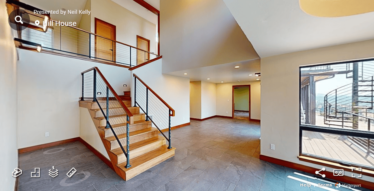 Screenshot of Matterport 360 virtual home tour