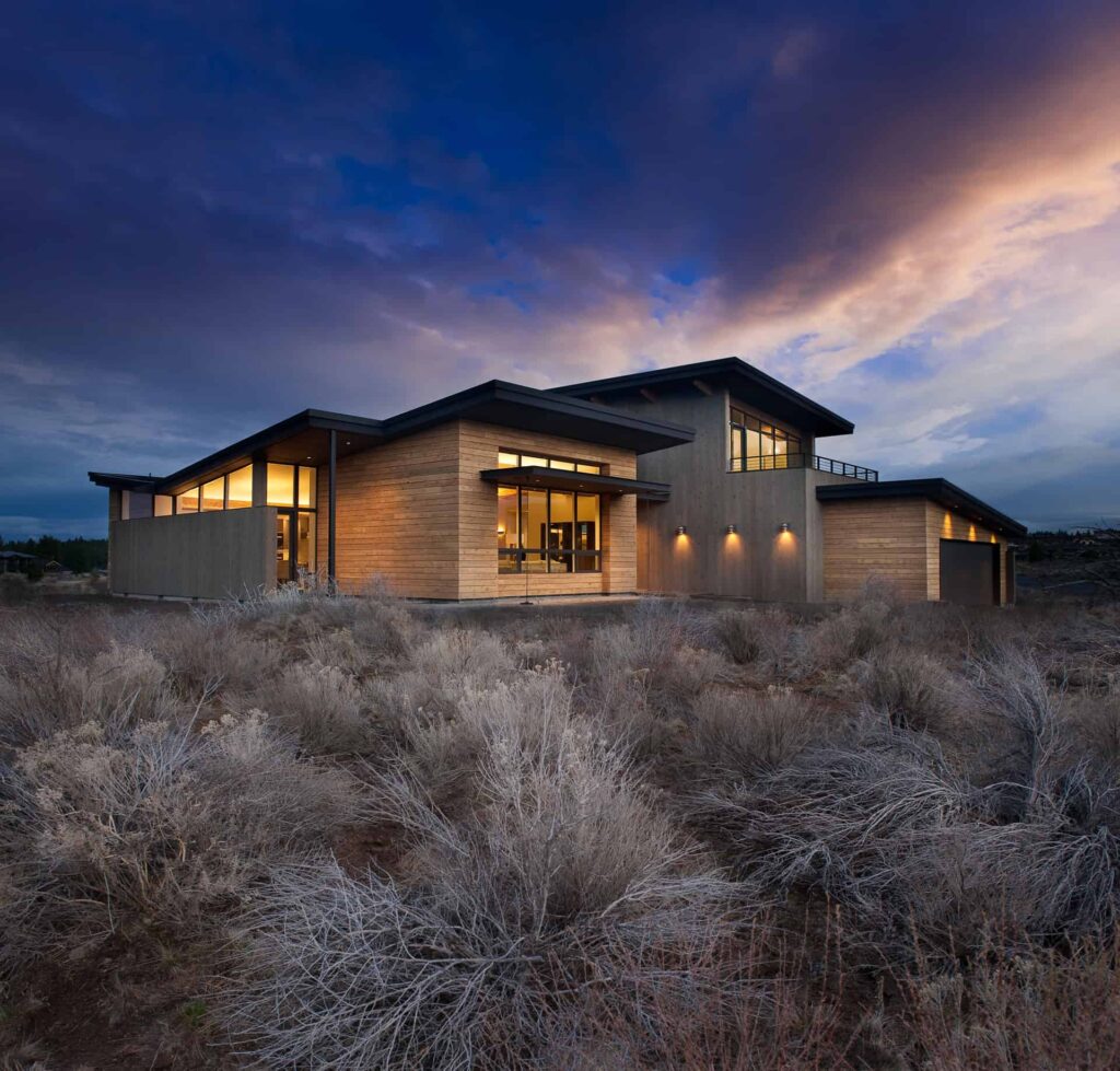 Exterior - Mid Century Inspired Custom Home In Central Oregon