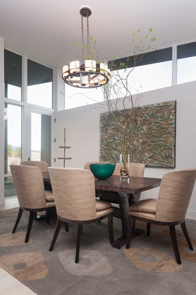 Dining Room - Mid Century Inspired Custom Home In Central Oregon
