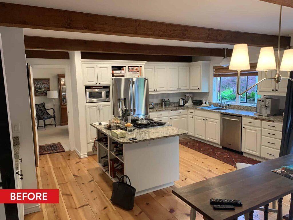 Before photo of New England Inspired Kitchen in Lake Oswego.