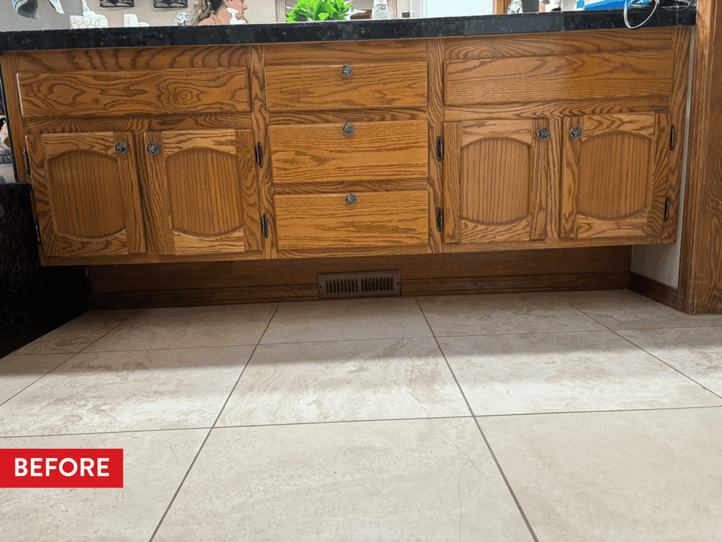 An outdated bathroom before remodeling