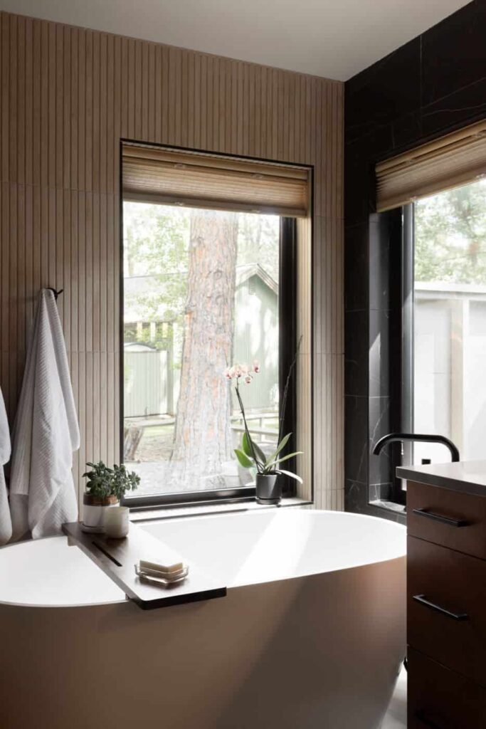 a newly remodeled bathroom by Neil Kelly in Bend, oregon