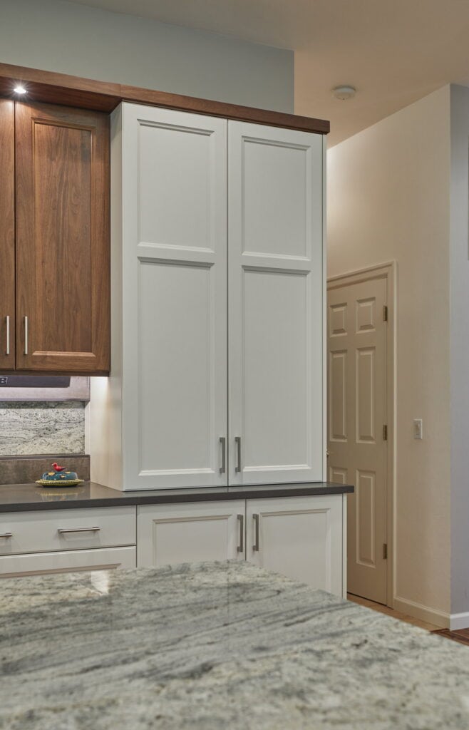 The pantry cabinet from the island side.
