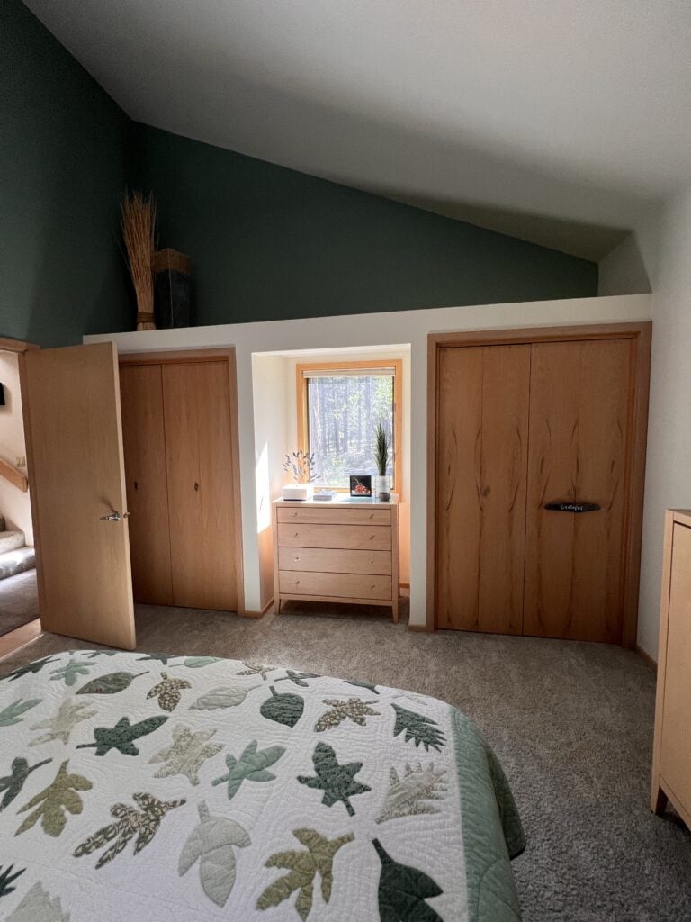 bedroom before black butte contemporary whole house remodel