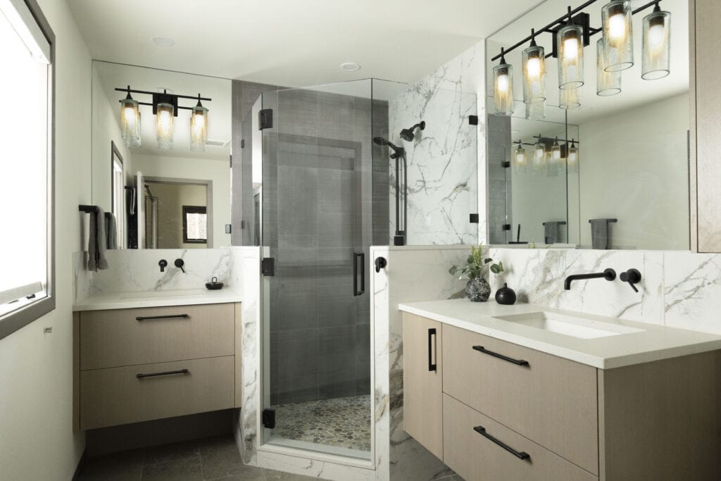 after black butte contemporary house remodel bathroom