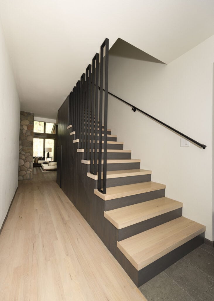 stairs after black butte contemporary whole house remodel