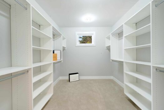 Mercer Island Custom Home Main Closet
