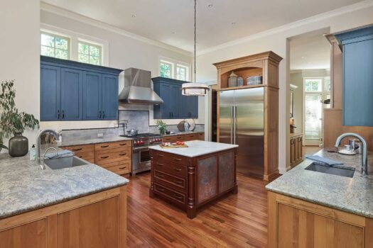 Lake Oswego Farmhouse Industrial Kitchen