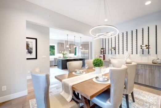 Mercer Island Custom Home Dining Room
