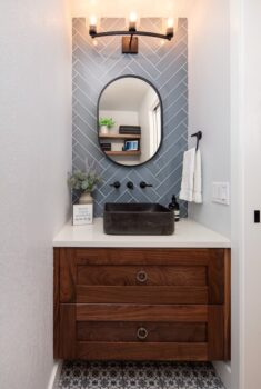 powder room update in Renton, WA