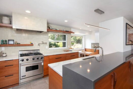mid-century global-inspired kitchen remodel in seattle, wa