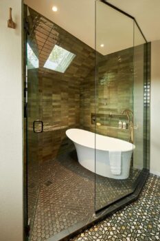 wet room shower design in a Portland home