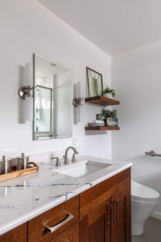 A modern organic bathroom design in Seattle