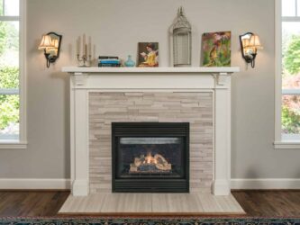 Remodeled fireplace after home addition by Neil Kelly in Portland