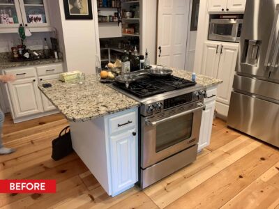 Before photo of New England Inspired Kitchen in Lake Oswego.
