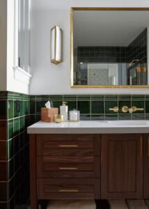 Double sink vanity from Signature Custom Cabinetry.