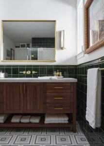 Double sink vanity from Signature Custom Cabinetry.