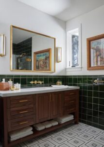 Double sink vanity from Signature Custom Cabinetry.
