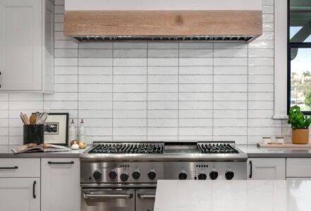Stainless steel kitchen range