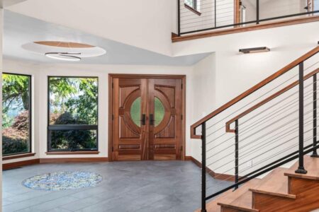 Custom designed double front door by Neil Kelly