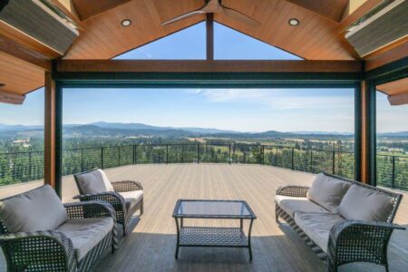 second story deck view of the Willamette Valley