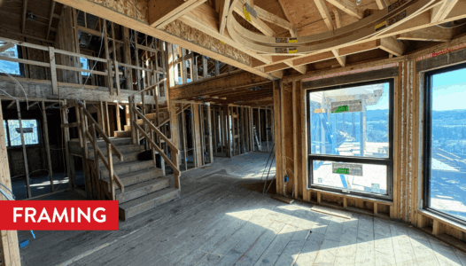 framing in the foyer