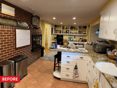 An outdated kitchen in Eugene, Oregon before remodeling