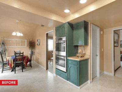 An outdated kitchen before remodeling