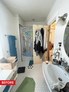 The primary bath before remodeling